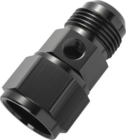 EVIL ENERGY 6AN Male Flare to -6 Female Swivel with 1/8 NPT Gauge Port Fuel Pressure Take Off Fitting Adapter Aluminum in Kuwait