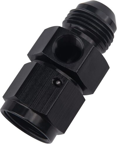 EVIL ENERGY 6AN Male Flare to -6 Female Swivel with 1/8 NPT Gauge Port Fuel Pressure Take Off Fitting Adapter Aluminum in Kuwait