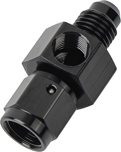 EVIL ENERGY 6AN Male Flare to -6 Female Swivel with 1/8 NPT Gauge Port Fuel Pressure Take Off Fitting Adapter Aluminum in Kuwait