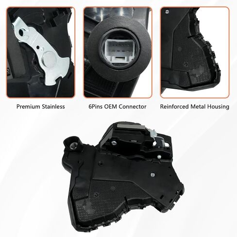 Door Lock Actuator Motor Compatible with Tundra, Camry, 4Runner, Rav4, Lexus RX350 RX450h, Scion tC xB xD | Replaces #69040-0C050, 69040-06180, 931-401 | Front Left Driver Side in Kuwait
