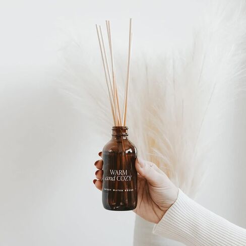 Sweet Water Decor Palo Santo Patchouli Amber Reed Diffuser Set | Clove, Vanilla, Patchouli, Sandalwood Spa Scented Diffusers | Air Freshener | Housewarming Gift | Aromatic Stress Relief in Kuwait
