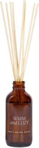 Sweet Water Decor Palo Santo Patchouli Amber Reed Diffuser Set | Clove, Vanilla, Patchouli, Sandalwood Spa Scented Diffusers | Air Freshener | Housewarming Gift | Aromatic Stress Relief in Kuwait