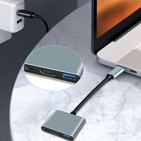موزع USB C، محول 7 في 1، محول متعدد المنافذ مع 4K HDMI، 1USB C و2USB A، PD 100W، SD/TF، ​​محطة إرساء USB C لأجهزة MacBook Air/Pro، iPad، Windows، Steam Deck، Switch in Kuwait