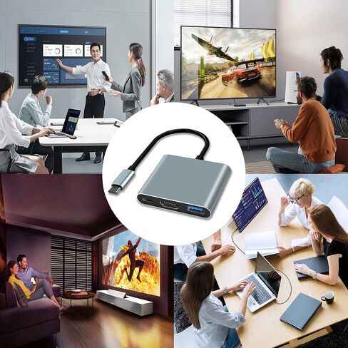 موزع USB C، محول 7 في 1، محول متعدد المنافذ مع 4K HDMI، 1USB C و2USB A، PD 100W، SD/TF، ​​محطة إرساء USB C لأجهزة MacBook Air/Pro، iPad، Windows، Steam Deck، Switch in Kuwait