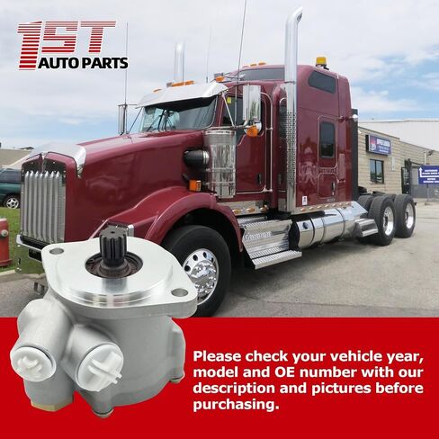 1ST Power Steering Pump for KENWORTH T800 T600 2002-2014, PSR Left Power Steering Replaces OE: EV251615L101 251615L101 PEV251615L101 in Kuwait