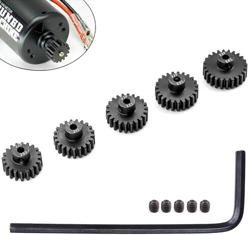 32P Hardened Pinion Gear Set 1/8inch Hole Metal Pinion Gear 10T 11T 12T 13T 14T 3.175mm RC Motor Pinion Gear Kit for 1/10 RC Car in Kuwait