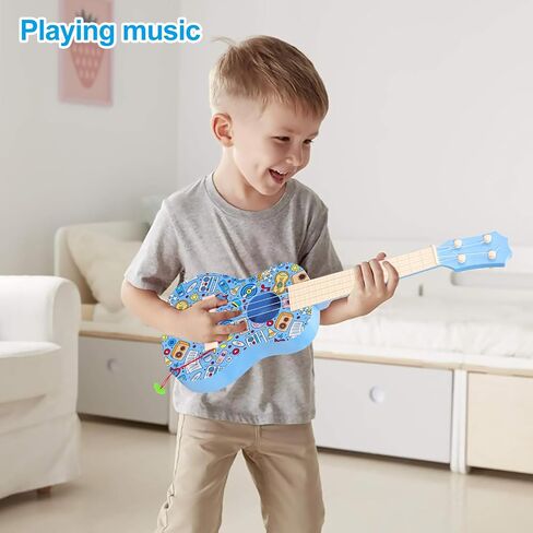 Leeqee 21in Graffiti Consulele Duity Guitar for Kids ، 4 Strings Kids Guitar Duitulele Musical Expressions Learning Teachational Toys with 3 4 5 6 7 8 9 10 11 12 Kids Toddler Boys Girls (Pink) in Kuwait