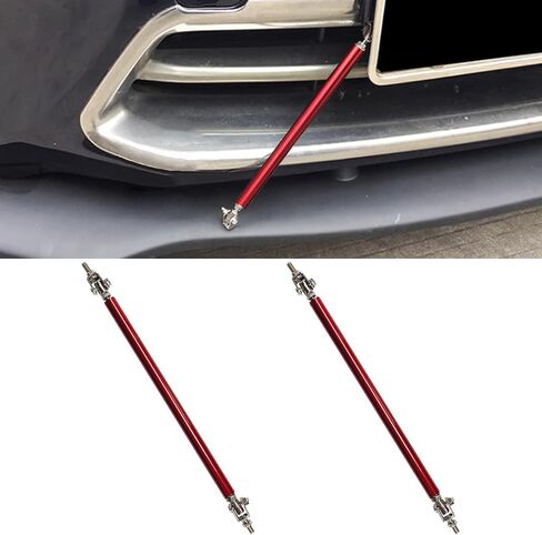 2pcs 8 "-11" قضبان تبختر قابلة للتعديل ، قضبان دعم الشفاه الأمامية للسيارة ، قضبان دعم التعادل في الخائن العالمي المتوافق مع معظم المركبات (أسود) in Kuwait