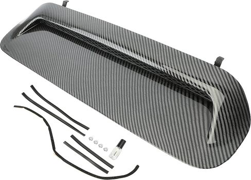 KUAFU Front Upper Hood Scoop Sport Hood Compatible with 2010-2022 Toyota 4Runner & 2012-2015 Toyota Tacoma Bulge Insert Upgrade Air Flow Scoop Kit - Unpainted Black in Kuwait