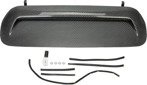 KUAFU Front Upper Hood Scoop Sport Hood Compatible with 2010-2022 Toyota 4Runner & 2012-2015 Toyota Tacoma Bulge Insert Upgrade Air Flow Scoop Kit - Unpainted Black in Kuwait