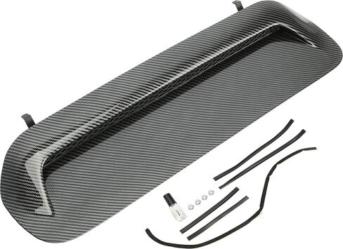 KUAFU Front Upper Hood Scoop Sport Hood Compatible with 2010-2022 Toyota 4Runner & 2012-2015 Toyota Tacoma Bulge Insert Upgrade Air Flow Scoop Kit - Unpainted Black in Kuwait