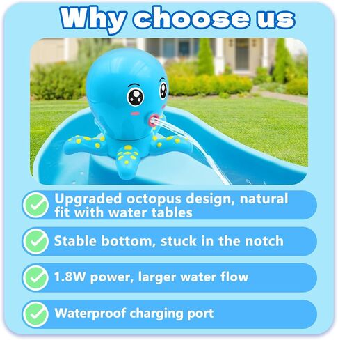Intoypad Octopus Battery Powered Water Table Pump for Water Table Blue in Saudi Arabia