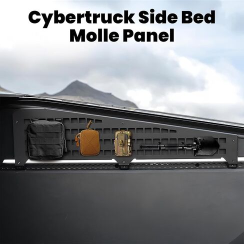 Truck Bed Divider Cybertruck Accessories Cargo Divider Aluminum Molle Panels Enhanced Cargo Storage in Saudi Arabia