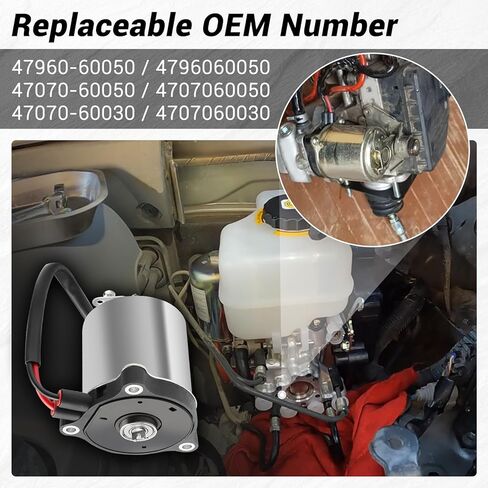 ABS Pump Brake Booster Motor Compatible with 2003-2005 Toyota 4Runner,1998-2005 Lexus GS300,1997-2005 GS430, 2003-2005 GX470, 2002-2010 SC430, Replaces 47960-30030 47960-30060 47210-60110 in Kuwait
