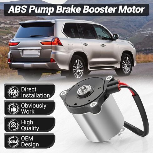 ABS Pump Brake Booster Motor Compatible with 2003-2005 Toyota 4Runner,1998-2005 Lexus GS300,1997-2005 GS430, 2003-2005 GX470, 2002-2010 SC430, Replaces 47960-30030 47960-30060 47210-60110 in Kuwait