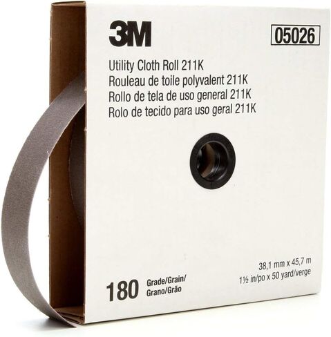3M Utility Cloth Roll 211K, 120 J-weight, 1 in x 50 yd, ASO, Full-flex, Length/Width - 50 yds x 1 in in Kuwait
