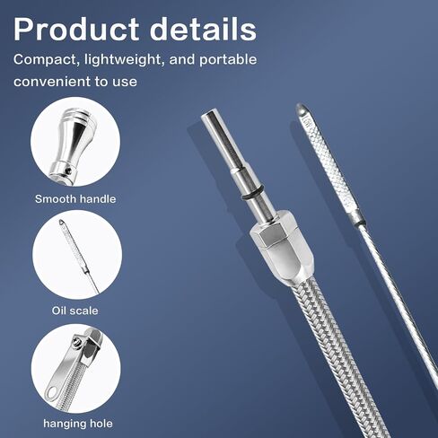 HAHAHA LS1 Engines Dipstick 20.8 Inch. Compatible with GM Chevy LS1 1997-up Models .Stainless Steel LS1 Engine Oil Dipstick .（ Not for 4.8L/5.3L Truck Engines）#5114 in Saudi Arabia
