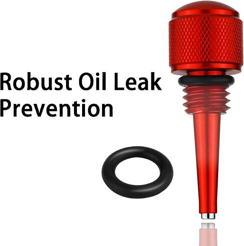 Aluminum Alloy Magnetic Oil Dipstick for Predator 212 Coleman 196cc Mini Bike Ghost 224cc Engine, KT196 Go Kart, BT200X CT200U EX, Baja Warrior MB200, Honda GX160 GX200 Clone Engine (Red) in Saudi Arabia