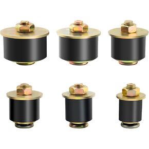 6PCS Rubber Freeze Plugs 3/4" 7/8" 1" 1-1/8" 1-1/4" 1-3/8",Rubber Plugs Automotive for 19mm-38mm Hole Inner Diameter,Universal Rubber Plugs Car Accessories Replace Engine Expansion Plug