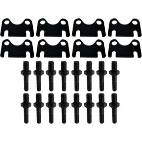 SBC 3/8 Rocker Arm Studs & Dide Plate Kit متوافق مع كتلة صغيرة Chevy 262 265 267 283 302 305 307 327 350 و 400 V8 محركات RDS2920 GP100S