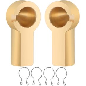 Upgrade Brass Convertible Top Push Rod Ball Joint Push Rod End Repair with Clips Compatible with Porsche Boxster 986 987 1997-2012 Replace#: 98756127900 98756127901 98756127902