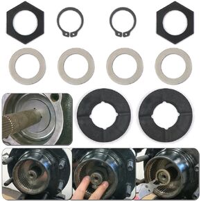 طقم حلقة SNART SNARD GASHER متوافقة مع Ford Super Duty F250 F350 رحلة 98-04 DANA 50 60 محور أمامي مع تعليق أوراق الربيع الأمامية 701166X 47766 620142 ، 10pcs