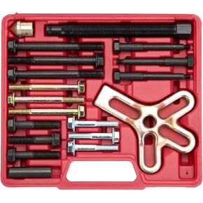 مجموعة أدوات سحب الموازن التوافقي OEMTOOLS 27187، نير سحب التوازن التوافقي الفولاذي المعالج بالحرارة، يعمل كساحب تروس، وساحب عجلة القيادة، وساحب بكرة العمود المرفقي
