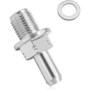 صمام PCV مع حشية ، استبدال مجموعة صمام PCV OEM#17130-PND-A01 17130-RBB-A01 ، صمام تهوية علبة المرافق متوافق مع Honda CRV Element Civic Acura ILX RSX NSX (Silver)