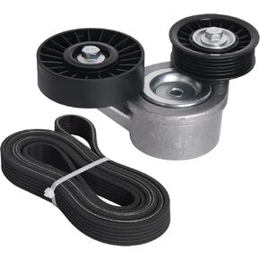 90K-39120E Complete Serpentine Belt Tensioner Component Kit Compatible with Dodge Dakota 2000-2007 for Dodge Durango 2000-2003 For Dodge Ram 1500 2500 3.7L 4.7L V6 V8 OE# 39120 K060875