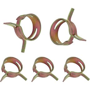 20pcs 1/4inch النطاق الزنبركية من نوع المشابك خرطوم الوقود ، و 6 ملم سحابات مشبك أنبوب خرطوم السيليكون ، ومشابك أنبوب هواء ماء ، 6.5-7.1 مم خرطوم OD OD