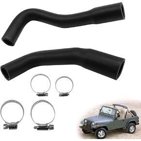 Fuel Filler & Vent Hose Kit, Compatible with 1987-1995 Jp WrangIer YJ for 20 Gallon Plastic Tank, Replacement OE Number 52040079 & 52040081 (2 pcs)