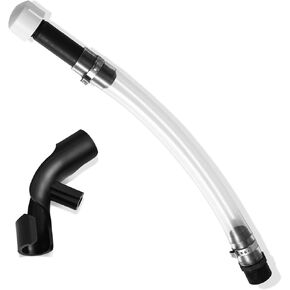 Racing Fuel Jug Hose with Hose Bender, Transparent PVC Filter Design Racing Gas Can Spout Pipe Bender with X-Shape Opener Closer Attachment for Fuel Jug Gas Can