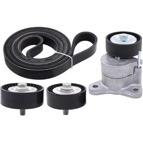 ApplianPar Serpentine Belt Component Kit Idler Pulley Tensioner Assembly for Chrysler 200 for Dodge Journey for Jeep Compass