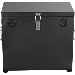 Stainless Steel 12V Car/RV/Marine Battery Box - Black Battery Relocation Kit for Trailer, Boat, Trolling Motor (27 Series)