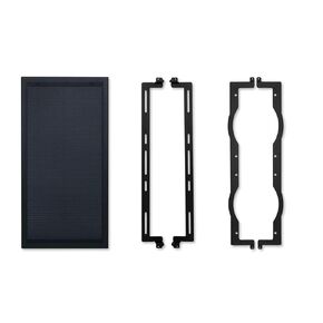 Lian Li Front Mesh Kit for O11D EVO RGB-Aluminum fine mesh Panel Upgrades Airflow-Adjustable Front Fan mounting Brackets Supports up to 3X 120mm or 2X 140mm or 2X 160mm-Black (O11DERGB-4X)