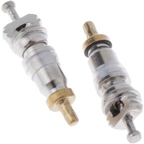 20 Pack Valve Core Replacement Copper High Pressure R22 R32 R410A Schrader Valve Stem Cores for A/C Split Unit Air Conditioner HVAC Heat System Car Automotive Compressor Refrigerator Fridge