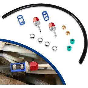 800-670 مجموعة لصق الخط A/C لخط 5/8 "مع رقم 10 خرطوم 24 بوصة ، مجموعة موصل لصحيفة إصلاح الهواء ، ملاءمة عالمية ل 5/8" لإصلاح الخرطوم