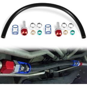 800-670 A/C Line Line Connector Contracer Contler Kit Line 5/8 "مع رقم 10 خرطوم-مجموعة إصلاح خط تكييف الهواء السهل تثبيت AC.