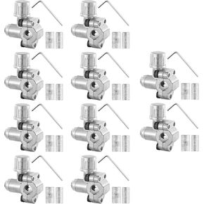 10 PC Bullet Piercing Valves, BPV-31 Piercing Valve Kit, A/C Refrigerant Retrofit Valve for R12 R22 R502 HVAC Refrigerant System 1/4, 5/16, 3/8 Inch Outer Diameter for TJ90BPV31, AP4502525, BPV31D