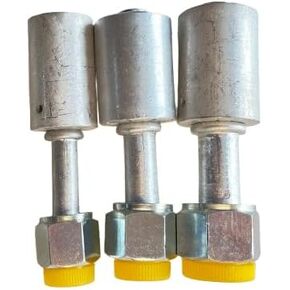 3pcs تكييف الهواء#6#8#10 Sliver AC مجموعة تركيب الإناث Oring Beadlock 180 درجة (مستقيم)