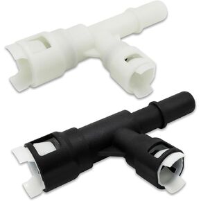 15055343 2 PCS CAR CAR CAR COR INLET HOSE CONSION THE THE THE THE THE THE PLAST CONNECTOR ACCOLICARES متوافقة مع موديلات CADILLAC CHEVROLET GMC (بالأبيض والأسود) استبدال 15055342