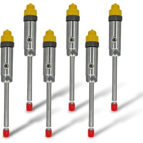 6pcs Fuel Injector Pencil Nozzle Assembly 4W7017 4W-7017 Compatible with 3306 3406 3406B 3406C 3412 SR4 Engine After-Market Parts