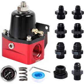 EVIL ENERGY Fuel Pressure Regulator 6AN EFI Bypass Return Adjustable (20-75PSI, 75-120PSI)