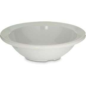 Carlisle Foodservice Products Kingline قابلة لإعادة الاستخدام وعاء الفاكهة الفاكهة مع حافة للمنزل والمطعم ، الميلامين ، 4.75 أوقية ، أبيض ، (حزمة 48)