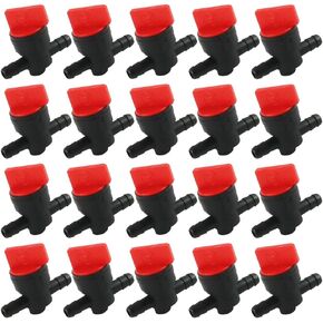 Flypig 20pcs 1/4 "قطع الوقود المضمّن من صمام الإغلاق لـ 493960 494768 698183 Oregon 07-406 John Deere AM36141 AM107340 Toro 54-3150 1-603770