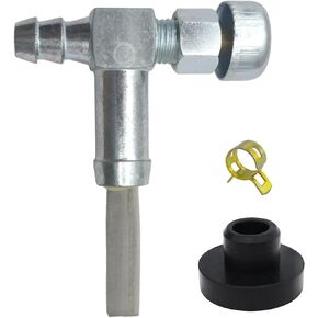 Strongthium Fuel Gas Tank Grommet and Shut Off Valve for Craftsman Coleman Generator Generac MTD Lawn Mower 33/64" Fuel Gas Tank