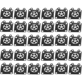 Metering Diaphragm Assembly, 30PCS/Set Carburetor Diaphragm Gasket Replacement for Zama 2500/3800/4500/5200/5800, Carburetor Parts Replacement