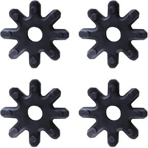 4 PCS Flexible Steering Coupling, Nylon Steering Column Gear Rubber Sleeve, OEM #563152K000FFF 56330-4Z000, Car Noise Resolution Part, Compatible with Hyundai Kia Sonata Elantra (Black)