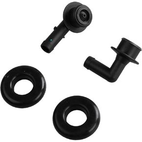 PCV CCV VENT VALVE SET SET GROMMET ، PCV Valve Elbow Kit متوافق مع Jeep Grand Cherokee 4.0L 2000-2004 استبدال# 53013360AA