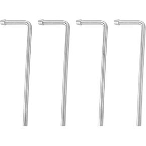 قضبان شماعات العادم 4 PCS 9.5 "طويلة 90 درجة منحنية لحام على الصلب العادم